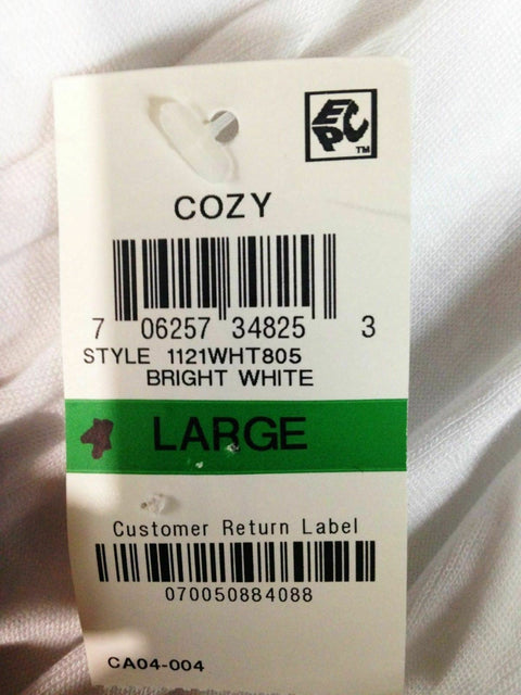 $59 New Style&Co. Women's Long Sleeve Front Open White Hi-Low Cardigan Shrug  L