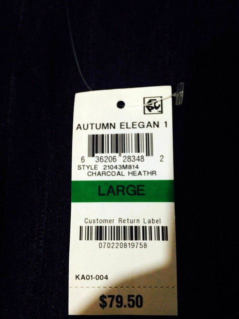 $79 Charter Club Women Pleated Long Sleeve Front Open Cardigan Sweater Shrug L