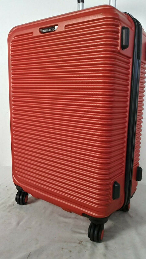 $360 Travel Select Savannah 24" Hardcase Spinner Luggage Suitcase Orange Bag