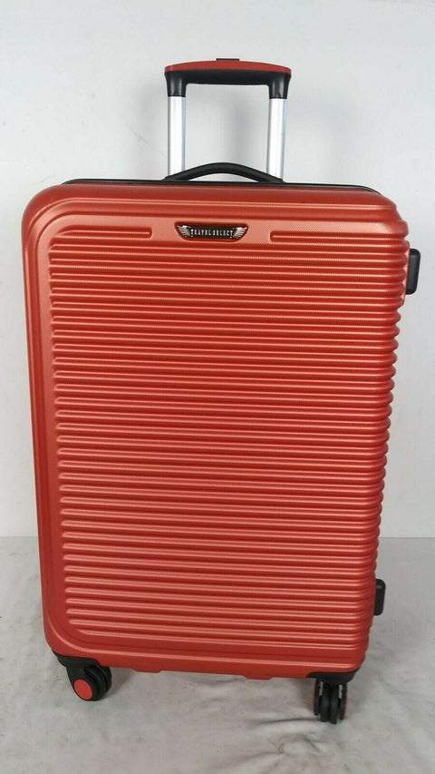 $360 Travel Select Savannah 24" Hardcase Spinner Luggage Suitcase Orange Bag