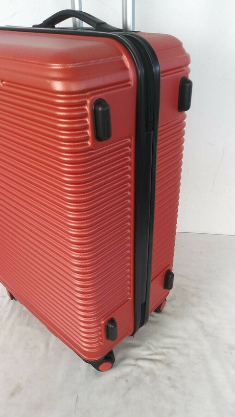 $360 Travel Select Savannah 24" Hardcase Spinner Luggage Suitcase Orange Bag