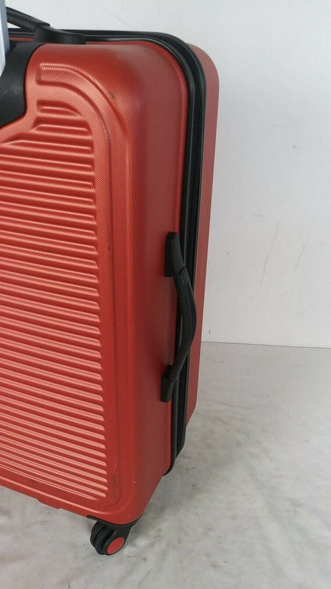 $360 Travel Select Savannah 24" Hardcase Spinner Luggage Suitcase Orange Bag