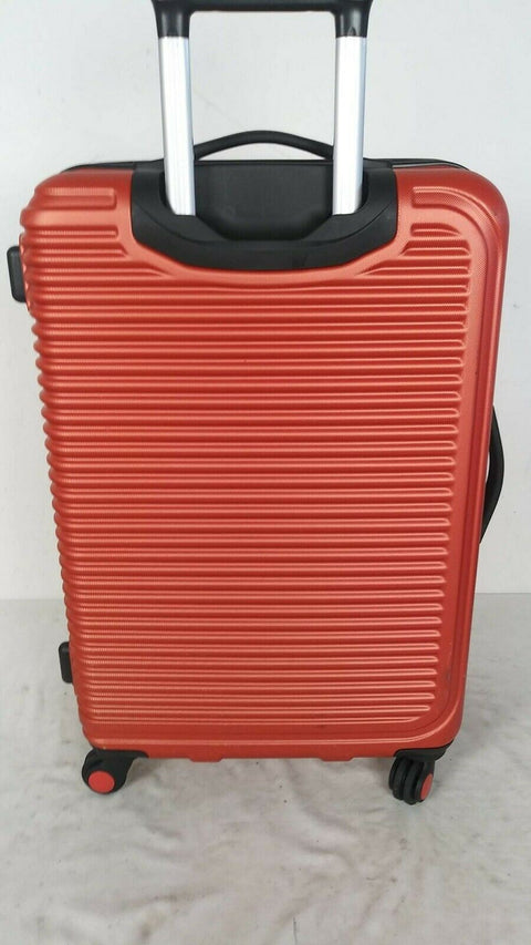 $360 Travel Select Savannah 24" Hardcase Spinner Luggage Suitcase Orange Bag