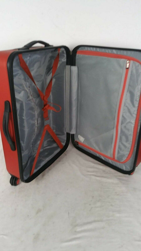 $360 Travel Select Savannah 24" Hardcase Spinner Luggage Suitcase Orange Bag