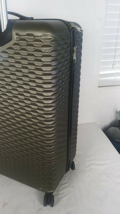 $480 New Steve Madden Antics Hardcase 28" Luggage Suitcase Spinner Wheels Green