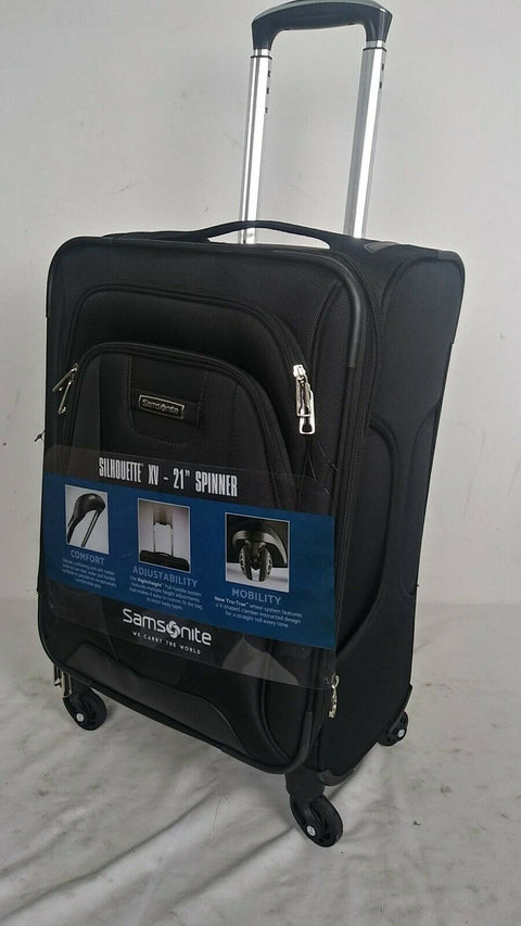 $440 Samsonite Silhouette XV 21" Soft side Expandable Carry-On Spinner Suitcase