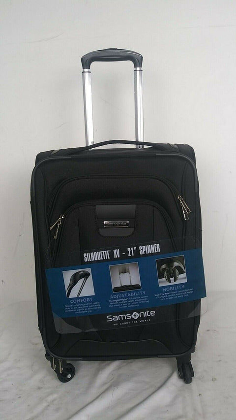 $440 Samsonite Silhouette XV 21" Soft side Expandable Carry-On Spinner Suitcase