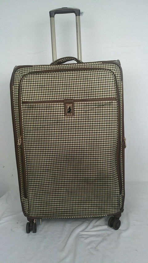 $360 London Fog Oxford Hyperlight 29" Expandable Spinner Suitcase Luggage Brown