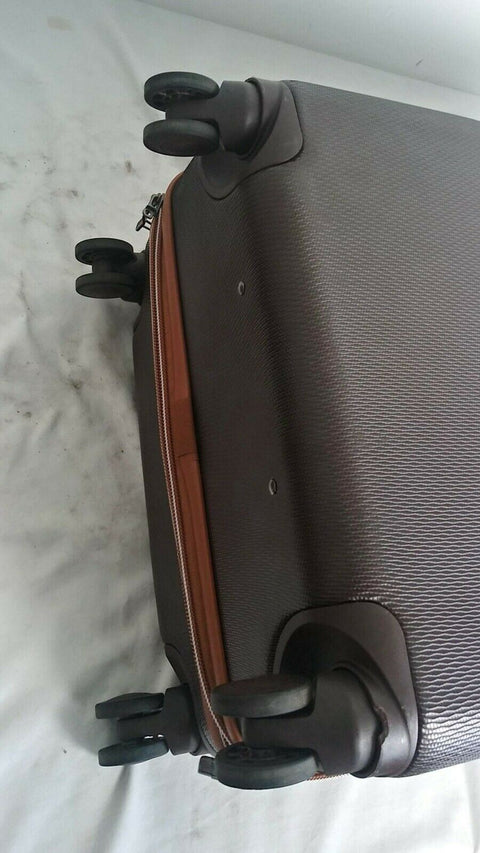 $700 Delsey Chatelet Plus 24" Hardcase Spinner Travel Suitcase Luggage Brown