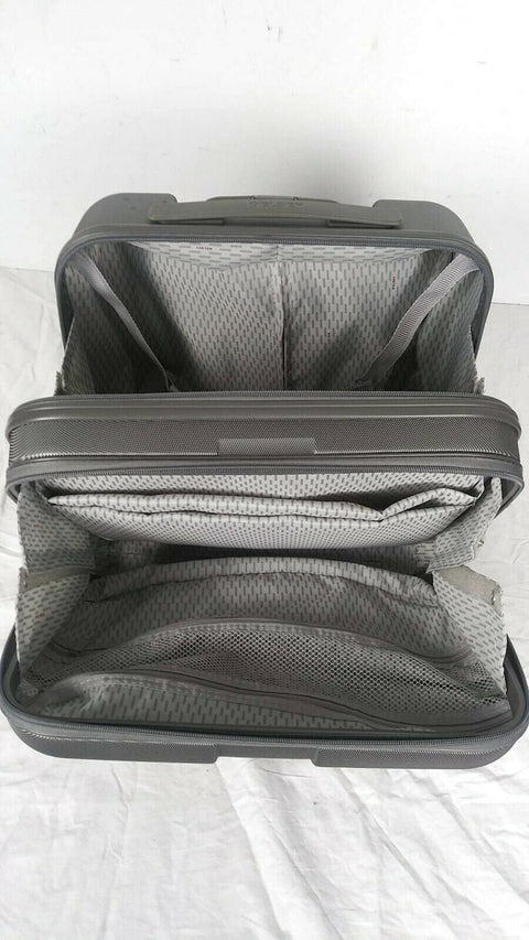 $220 DELSEY Helium 4.0 Gray Carry On Under Seat Luggage suitcase Hard case 16''