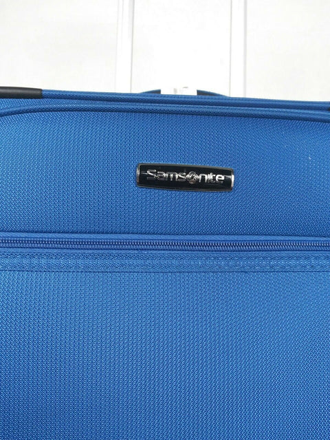 $260 Samsonite X-Tralight 21" Expandable Spinner Suitcase Carry ON Luggage Blue