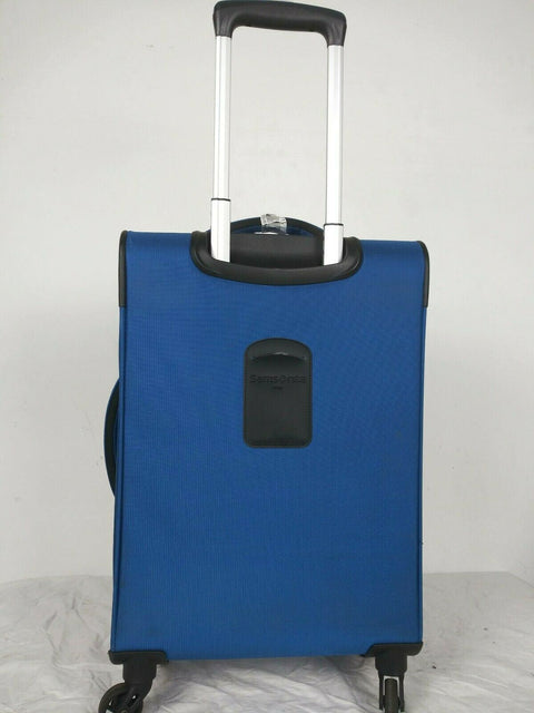 $260 Samsonite X-Tralight 21" Expandable Spinner Suitcase Carry ON Luggage Blue