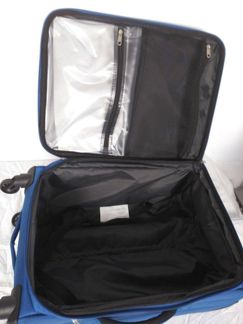$260 Samsonite X-Tralight 21" Expandable Spinner Suitcase Carry ON Luggage Blue