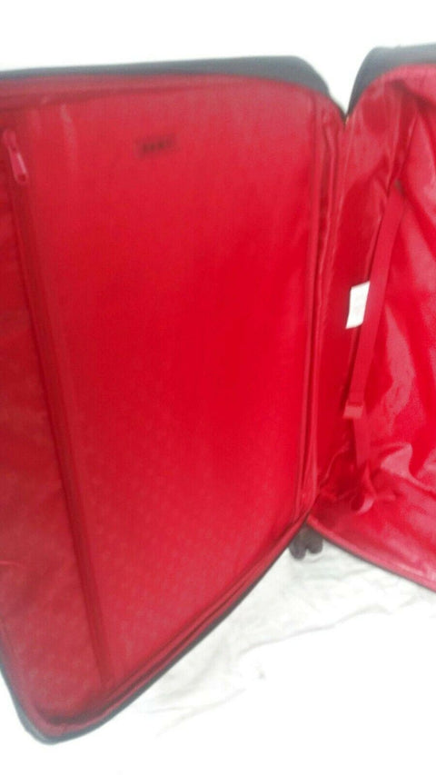 $350 DKNY Allure 29" Soft Case Spinner Quilted Travel Suitcase Luggage Black