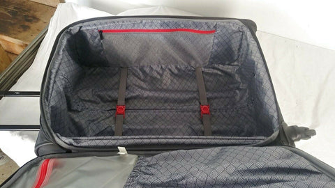 $200 Revo Airborne 25" Soft Case Spinner Suitcase Lightweight Luggage Gray