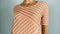 ALFRED DUNNER Womens Short Sleeve Scoop Texture Striped Peach Blouse Top Plus 1X
