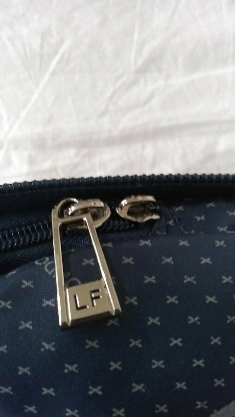 $400 London Fog Oxford Hyperlight 44" Rolling Wheel Garment Bag Blue Luggage