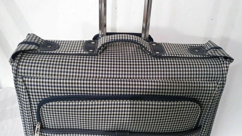 $400 London Fog Oxford Hyperlight 44" Rolling Wheel Garment Bag Blue Luggage