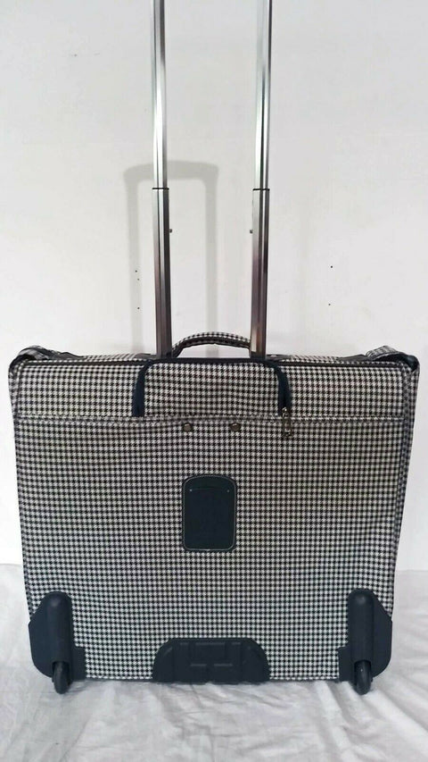 $400 London Fog Oxford Hyperlight 44" Rolling Wheel Garment Bag Blue Luggage