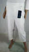 $65 Charter Club Women Tummy Slimming Capri Cropped Bristol Jeans White Plus 16W