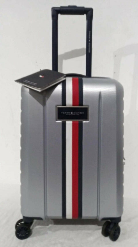 $250 New Tommy Hilfiger Riverdale 22" Hardside Upright Carry On Luggage Blue