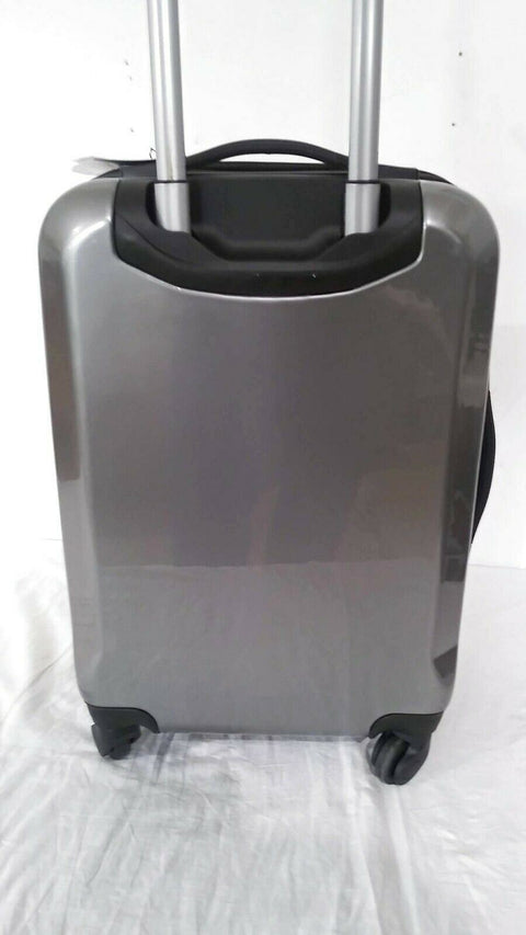 $300 New Delsey Air-Quest 21" Carry-On Spinner Suitcase Gray Hardside Luggage