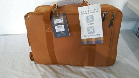 $200 New Skyway Coupeville 20" Carry-On Travel Backpack Yellow Convertible