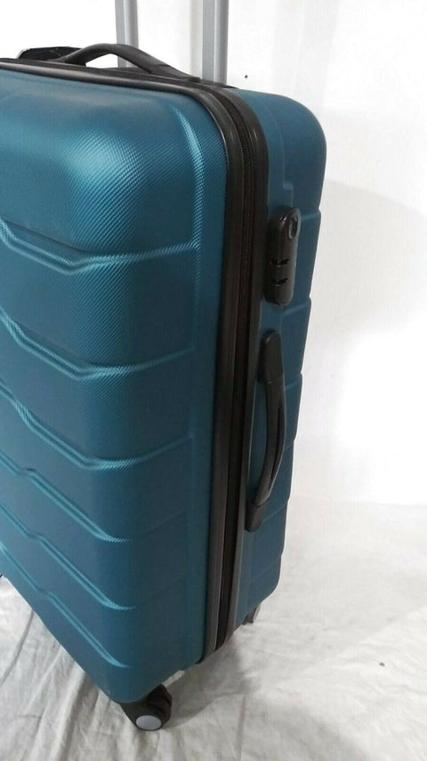 $340 Elite Luggage Omni 26" Hardside Luggage Spinner Suitcase Green TSA Lock