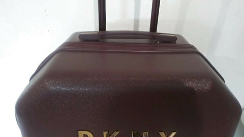 $275 DKNY Allure 24" Hardcase Spinner Wheel Suitcase Travel Luggage Burgundy