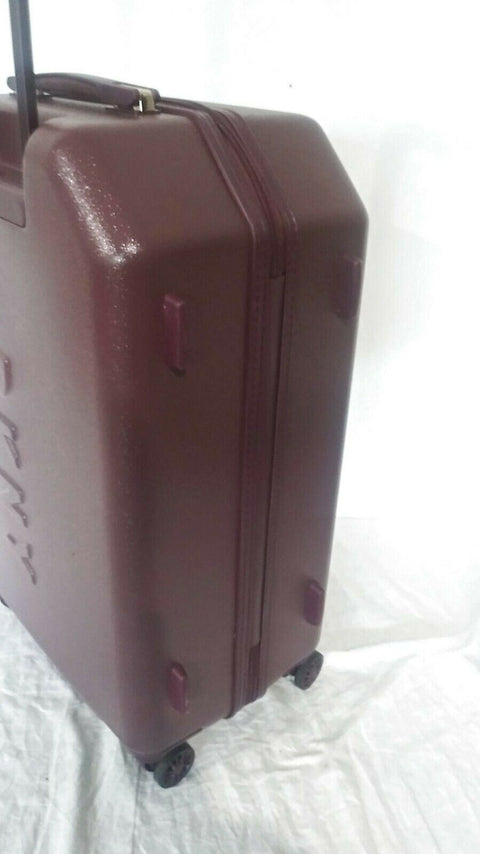 $275 DKNY Allure 24" Hardcase Spinner Wheel Suitcase Travel Luggage Burgundy