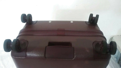 $275 DKNY Allure 24" Hardcase Spinner Wheel Suitcase Travel Luggage Burgundy