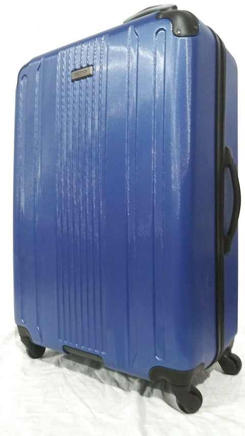 $480 Kenneth Cole Reaction South Street 28" Hard Spinner Suitcase Luggage Blue