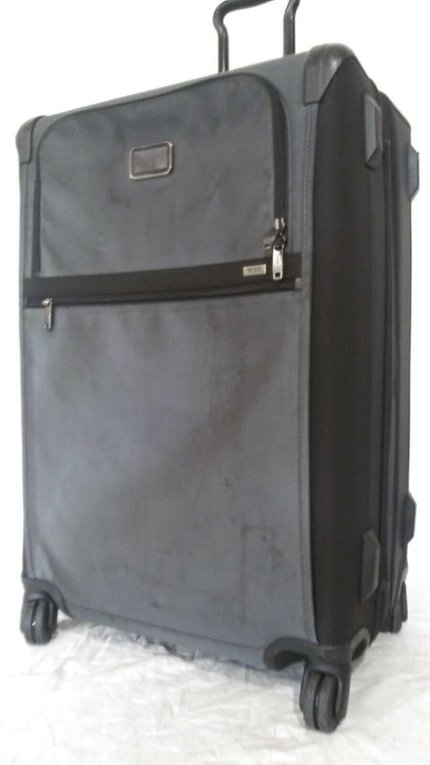$875 TUM IALPHA 2 SHORT TRIP EXPANDABLE SPINNER SUITCASE GRAY 27" LUGGAGE