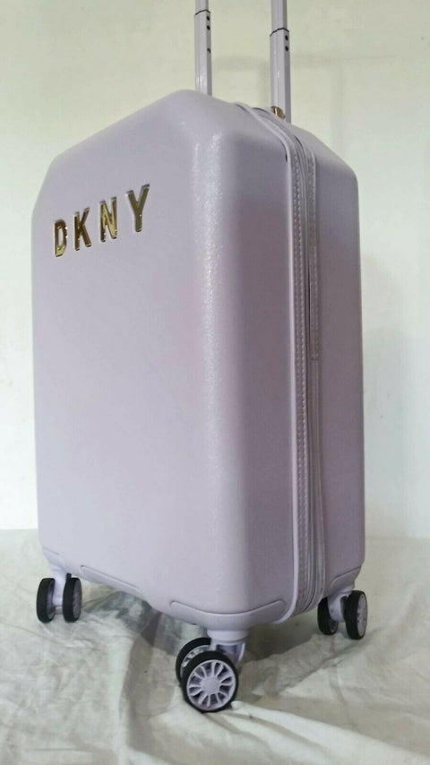 $225 DKNY Allure 20" Hardside Spinner Suitcase Travel Luggage Carry On Liliac
