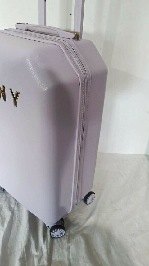 $225 DKNY Allure 20" Hardside Spinner Suitcase Travel Luggage Carry On Liliac