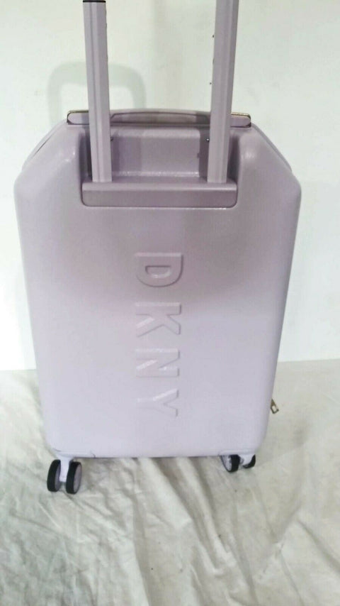 $225 DKNY Allure 20" Hardside Spinner Suitcase Travel Luggage Carry On Liliac