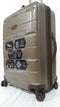 $340 New London Fog Brentwood 24" Hardside Spinner Suitcase Luggage Champagne