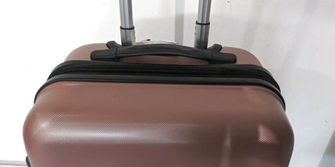 $240 London Fog Southbury 21" Hard Carry On Expandable Luggage Suitcase Pink