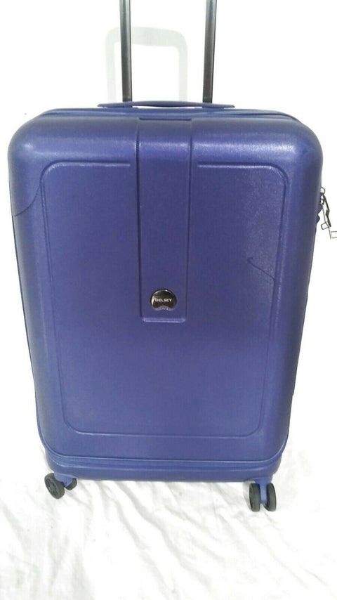 $320 Delsey Helium Shadow 4.0 25" Hard Expandable Spinner Suitcase Blue