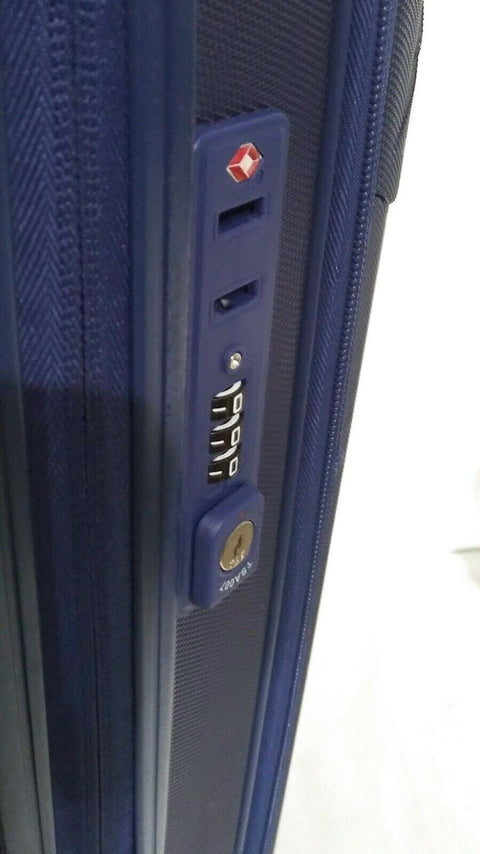 $320 Delsey Helium Shadow 4.0 25" Hard Expandable Spinner Suitcase Blue