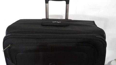 $320 Delsey Optimax 29" Expandable Spinner Suitcase Luggage Soft Black Upright