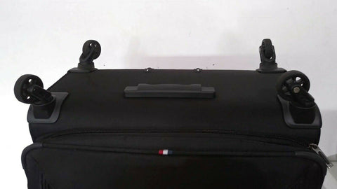 $320 Delsey Optimax 29" Expandable Spinner Suitcase Luggage Soft Black Upright