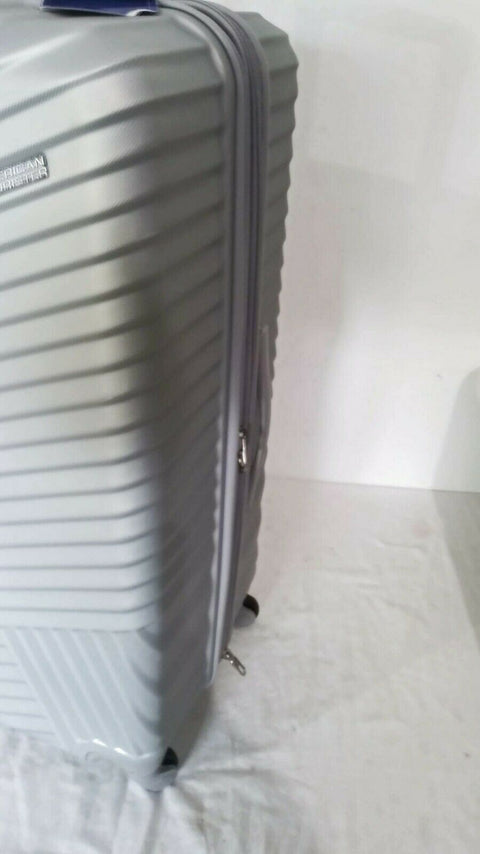$325 American Tourister Tribute DLX 28" Spinner Suitcase Luggage Hardcase Silver