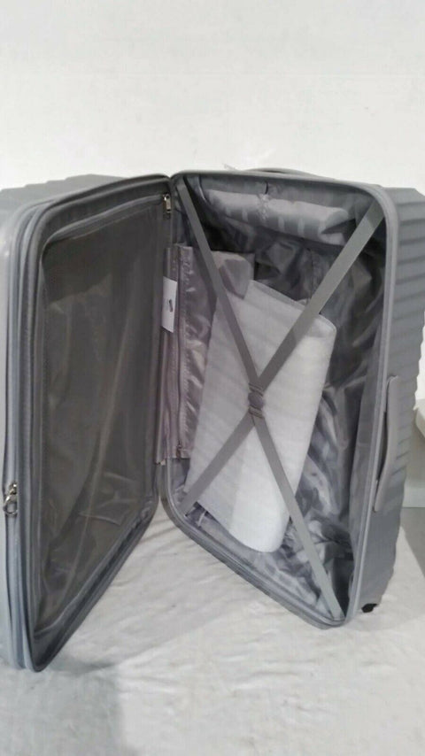 $325 American Tourister Tribute DLX 28" Spinner Suitcase Luggage Hardcase Silver