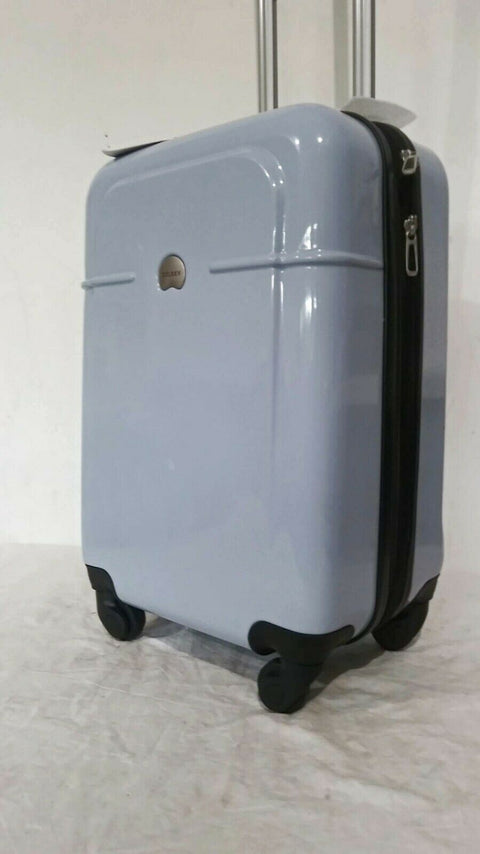 $300 New Delsey Air-Quest 21" Carry-On Spinner Suitcase Hard Luggage Ice Blue