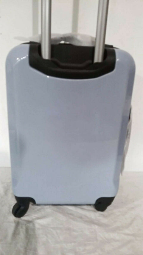 $300 New Delsey Air-Quest 21" Carry-On Spinner Suitcase Hard Luggage Ice Blue