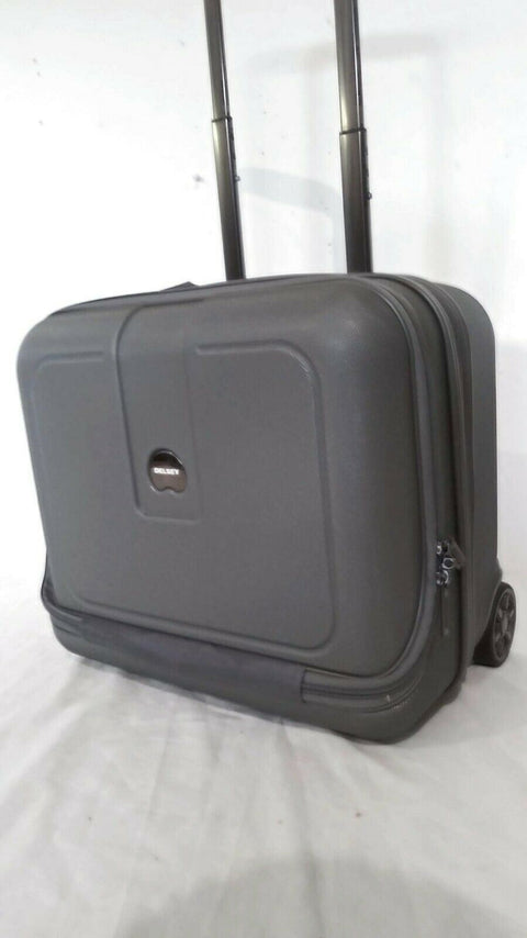 $220 DELSEY Helium 4.0 Gray Carry ON Under Seat Luggage suitcase Hardcase 16''