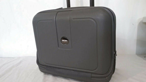 $220 DELSEY Helium 4.0 Gray Carry ON Under Seat Luggage suitcase Hardcase 16''