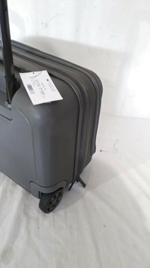 $220 DELSEY Helium 4.0 Gray Carry ON Under Seat Luggage suitcase Hardcase 16''