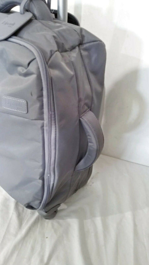 $220 Lipault Original Plume 20" Spinner Suitcase Luggage Silver Carry On